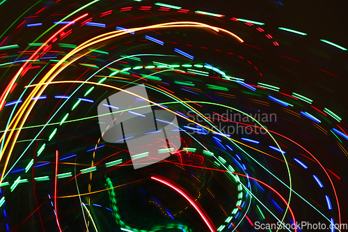 Image of Abstract colorful motion background with blurred lights