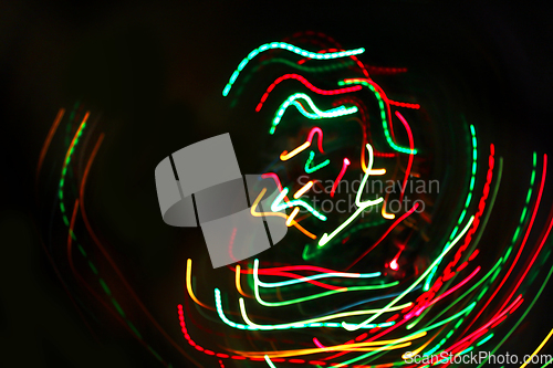 Image of Abstract colorful motion lights background