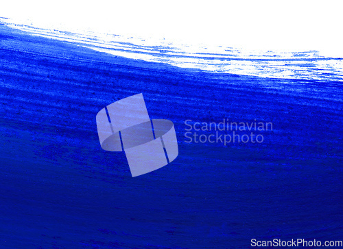 Image of Bright blue and white drawn paint background