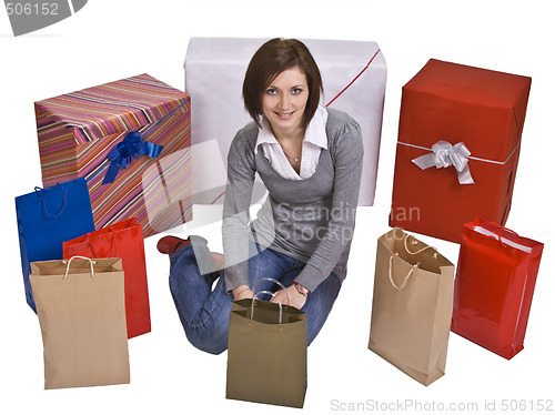 Image of Woman and gifts