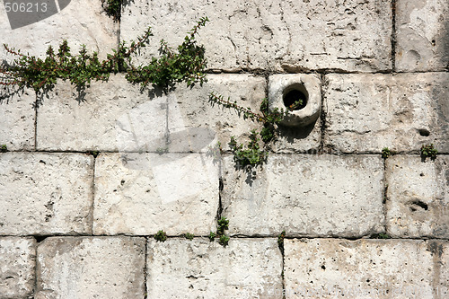 Image of Limestone wall background