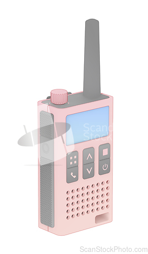 Image of Sketch of walkie-talkie