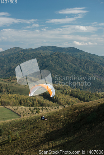 Image of Paragliding in mountains