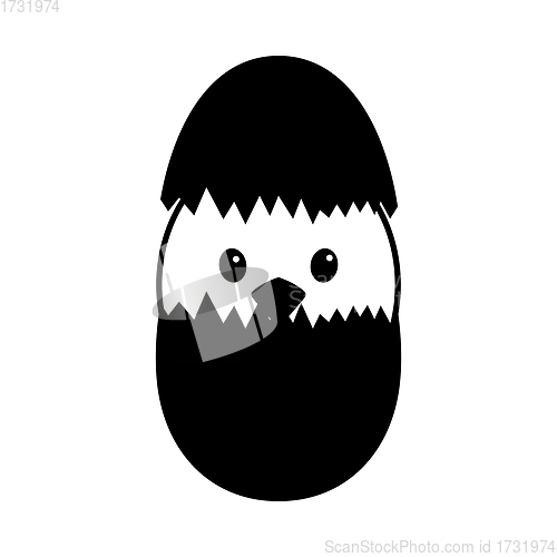 Image of Easter Chicken In Egg Icon