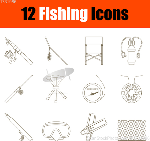 Image of Fishing Icon Set