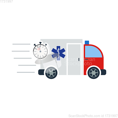 Image of Fast Ambulance Car Icon