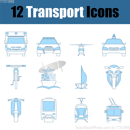 Image of Transport Icon Set