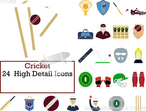 Image of Cricket Icon Set