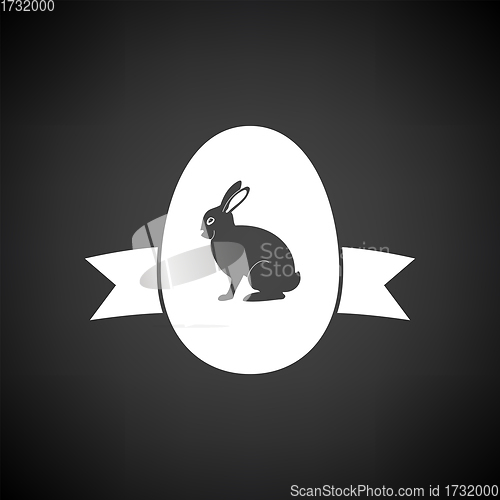 Image of Easter Egg With Ribbon Icon