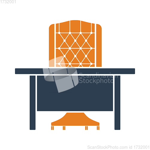 Image of Icon Of Table And Armchair