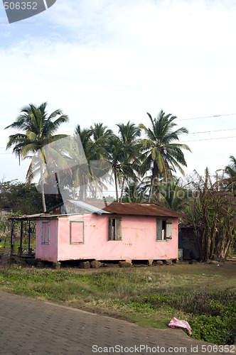 Image of typical house corn island nicaragua