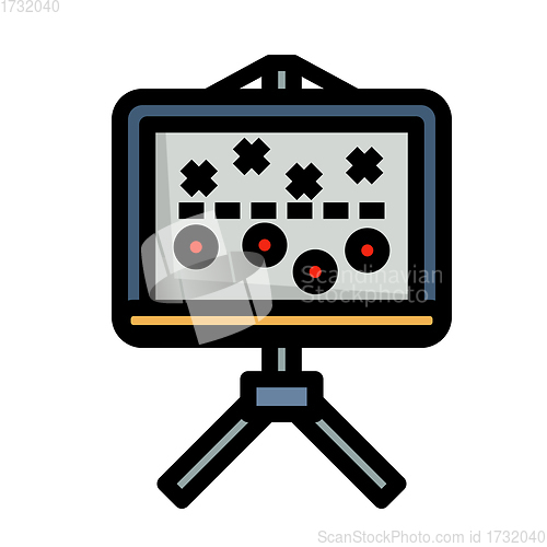 Image of American Football Game Plan Stand Icon