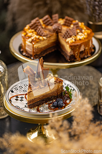 Image of Fancy layered chocolate cake