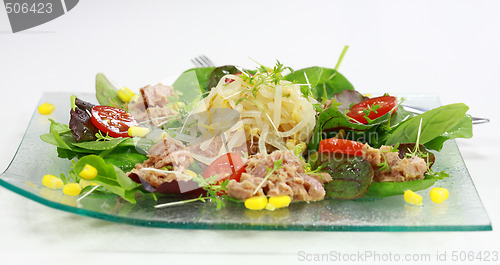 Image of Green salad with tunny