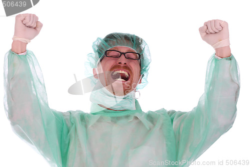 Image of surgeon happy 