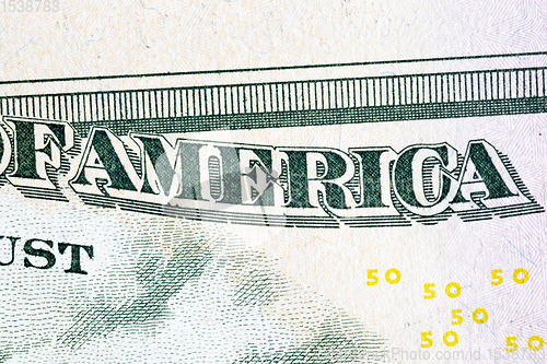 Image of fifty american dollar