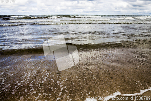 Image of small waves on the Baltic sea