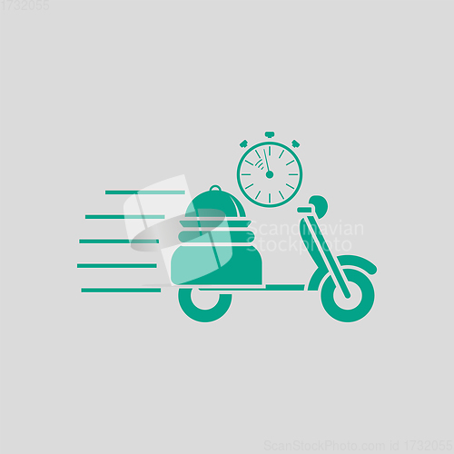 Image of Restaurant Scooter Delivery Icon