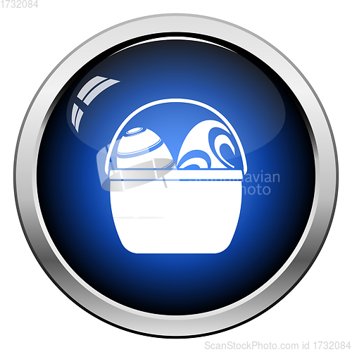 Image of Easter Basket With Eggs Icon