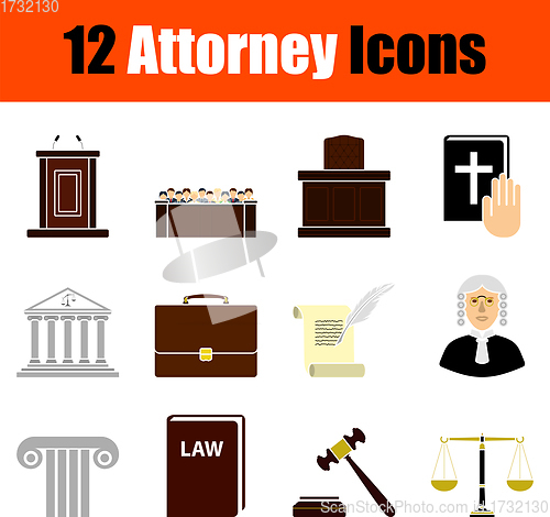 Image of Attorney Icon Set