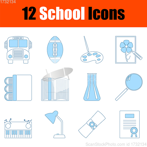 Image of School Icon Set