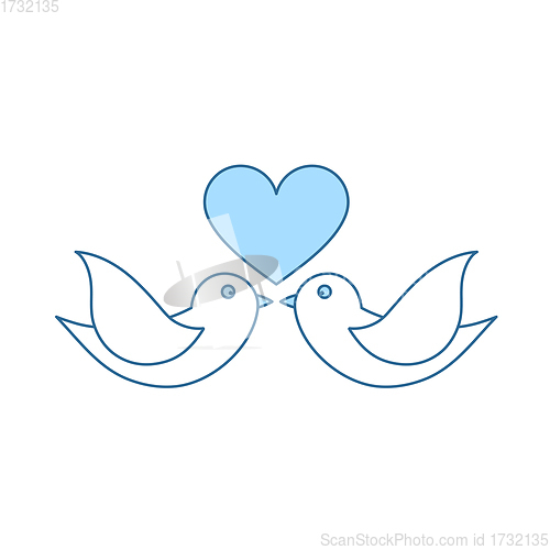 Image of Dove With Heart Icon