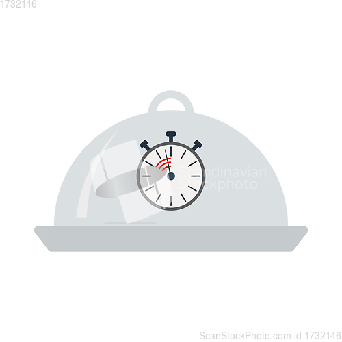 Image of Cloche With Stopwatch Icon