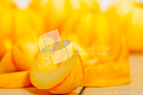 Image of fresh yellow pumpkin