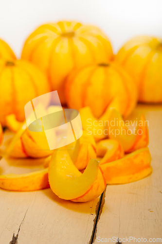 Image of fresh yellow pumpkin