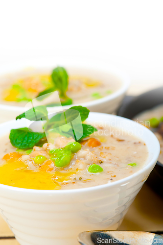 Image of Hearty Middle Eastern Chickpea and Barley Soup