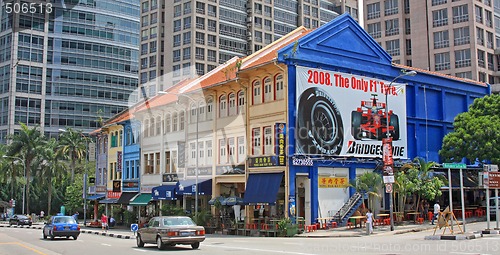 Image of street szene in Singapore