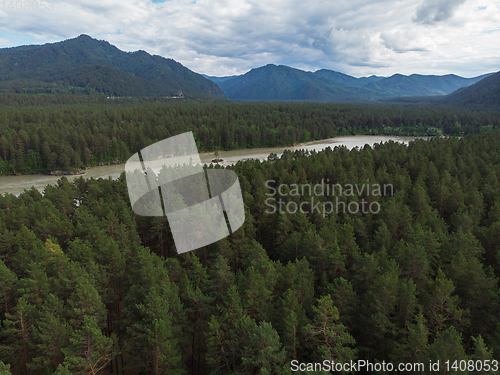 Image of Aerial view of Katun river