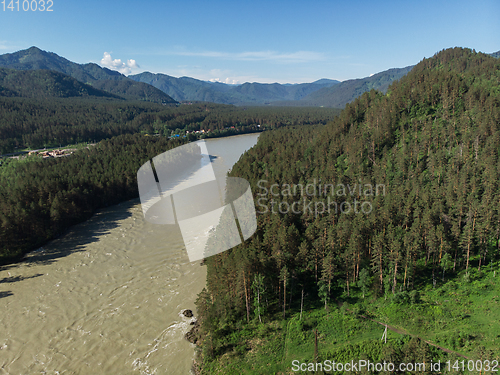 Image of Aerial view of Katun river