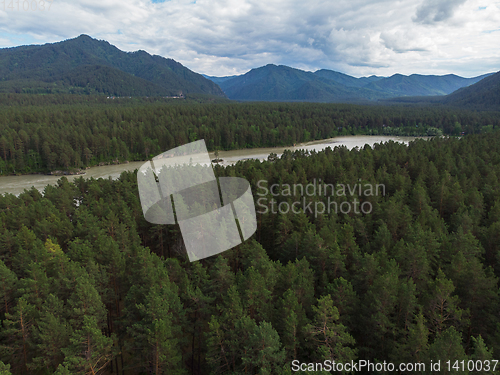 Image of Aerial view of Katun river