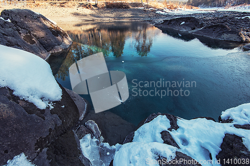 Image of Crystal pure water of blue lake