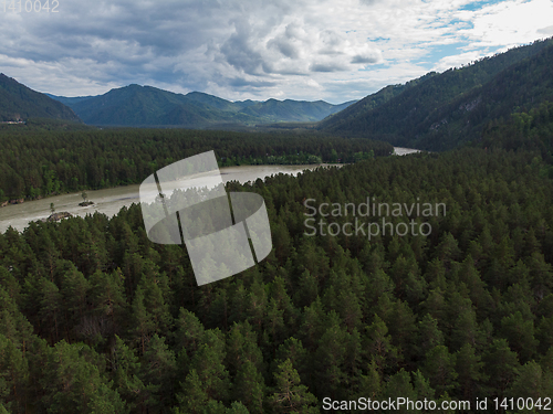 Image of Aerial view of Katun river