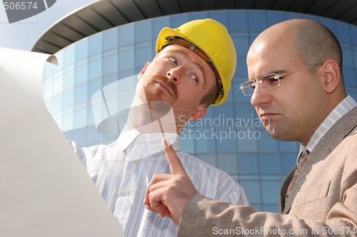 Image of architect and businessman