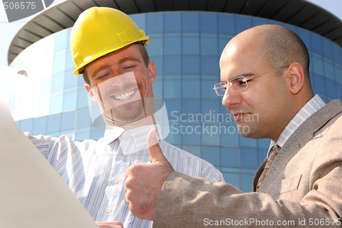 Image of architect and businessman 