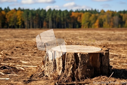 Image of Tree stumps in forest
