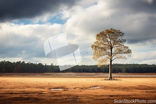 Image of Single tree against sky