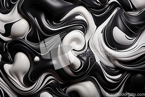 Image of Liquid paint swirls for background