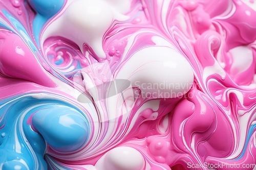 Image of Liquid paint swirls for background
