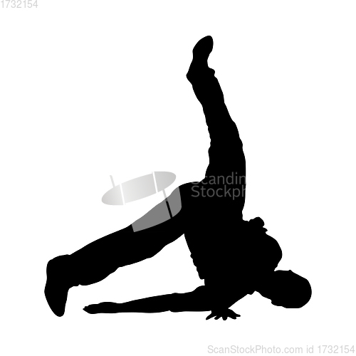 Image of Hip Hop Dancer Silhouette