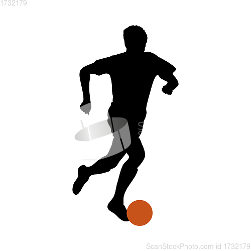 Image of Soccer Player Silhouette