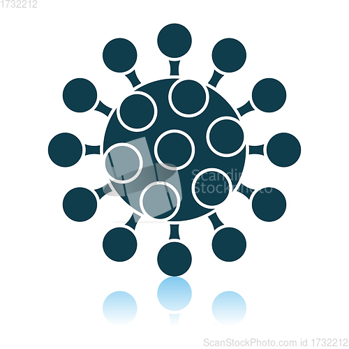 Image of Coronavirus Molecule Icon