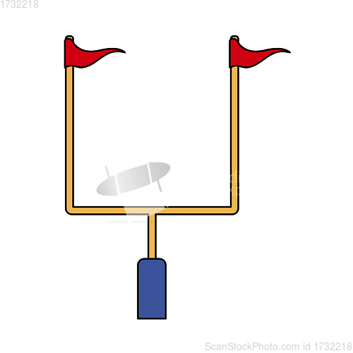 Image of American Football Goal Post Icon