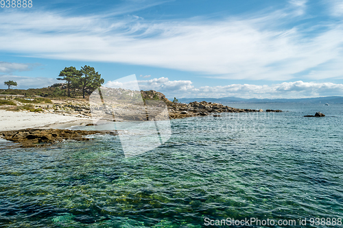 Image of Seashore at Cies islands of Spain