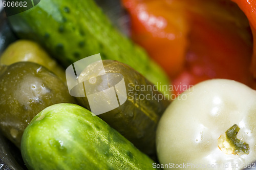 Image of pickle bowl macro new york deli
