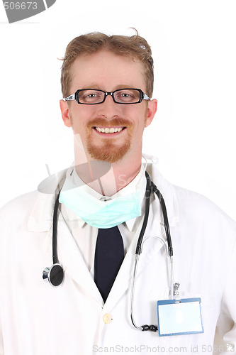 Image of Portrait of smiling doctor