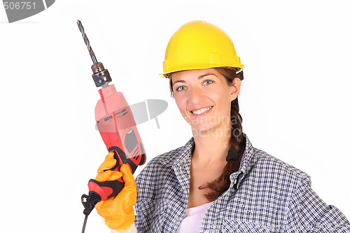Image of Beauty woman with auger